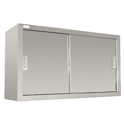 CHRselect Armoire Murale Inox - 2 Portes Coulissantes - Soudé - 300(p)x1200(l)x600(h)mm