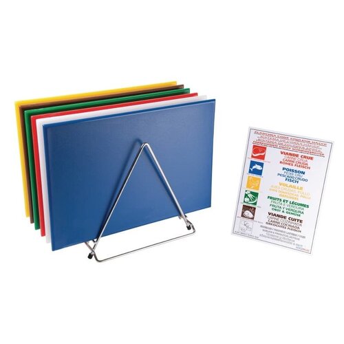 Hygiplas Set De 6 Planches à Découper + Support + Poster Hygiplas - 305x455x12(h)mm Hygiplas Set De 6 Planches à Découper + Support + Poster Hygiplas - 305x455x12(h)mm