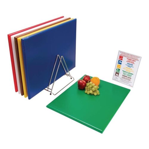 Hygiplas Set De 6 Planches à Découper Hygiplas + Support + Poster - 450x600x24(H)mm