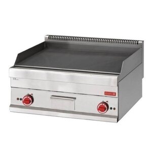 Gastro M Fry-Top Électrique - Inox - Plaque Lisse - 400V - 65/70 FTE