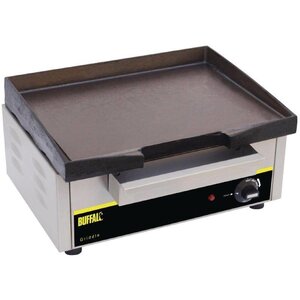 Buffalo Plaque De Cuisson Électrique - Plaque Fonte - Corps Inox - 1,8kW - 440x370x230(h)mm Buffalo Plaque De Cuisson Électrique - Plaque Fonte - Corps Inox - 1,8kW - 440x370x230(h)mm