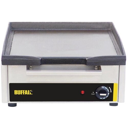 Buffalo Plaque De Cuisson Électrique - Plaque Fonte - Corps Inox - 2,8kW - 440x470x230(H)mm