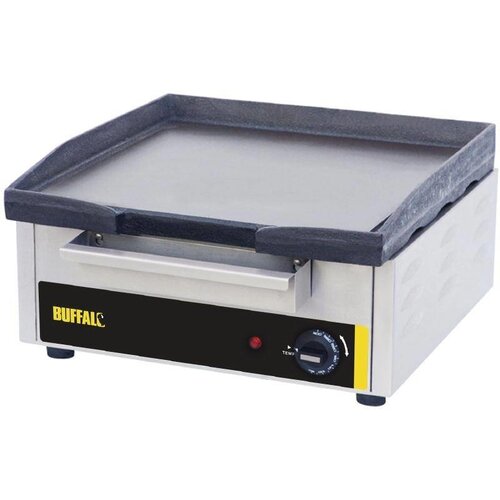 Buffalo Plaque De Cuisson Électrique - Plaque Fonte - Corps Inox - 2,8kW - 440x470x230(H)mm