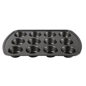 CHRselect Plaque à Pâtisserie 12 Grands Moules à Muffins - Ø74x30(p)mm