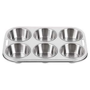 CHRselect Plaque De 6 Moules à Muffins Profonds - 270(L)x185(P)mm