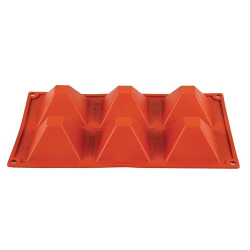 Pavoni Moule à Pâtisserie GN1/3 - 6 Pyramides - Silicone - Pavoni Pavoni Moule à Pâtisserie GN1/3 - 6 Pyramides - Silicone - Pavoni