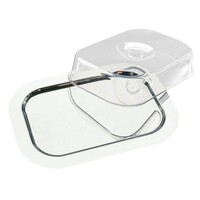 Plateau Rectangulaire Inox + Couvercle - APS - 420x310mm