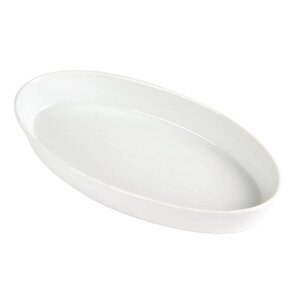 CHRselect Plat à Sole Ovale Blanc - Olympia - 283x152mm - 6 Pièces