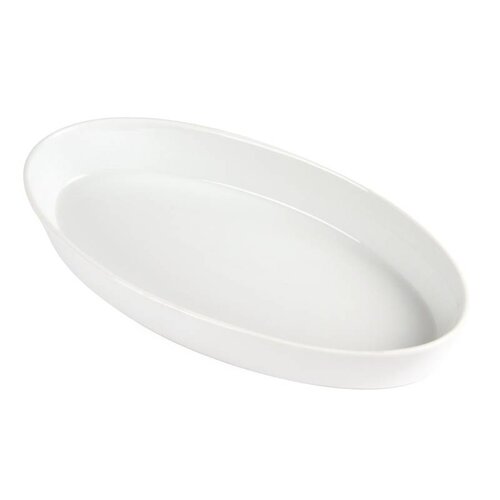 CHRselect Plat à Sole Ovale Blanc - Olympia - 283x152mm - 6 Pièces