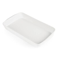 Plat à Four Rectangulaire - Blanc - Olympia - 395x219x50(h)mm - 6 Pièces