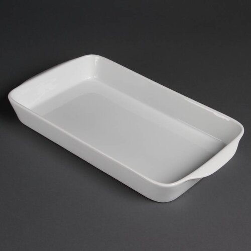 CHRselect Plat à Four Rectangulaire - Blanc - Olympia - 395x219x50(h)mm - 6 Pièces