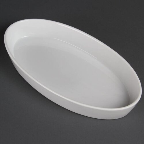 CHRselect Plat à Sole Ovale Blanc - Olympia - 330x180mm - 6 Pièces