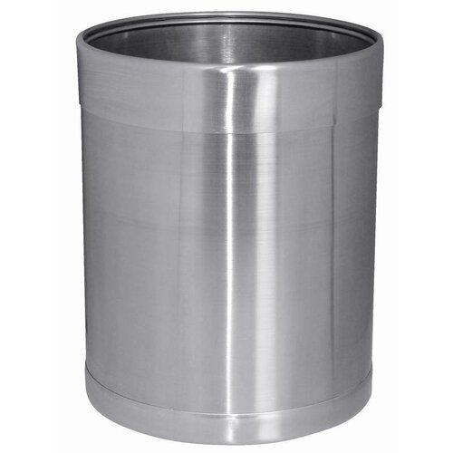 CHRselect Corbeille à Papier Inox - 10,2 Litres - 224Øx280(h)mm