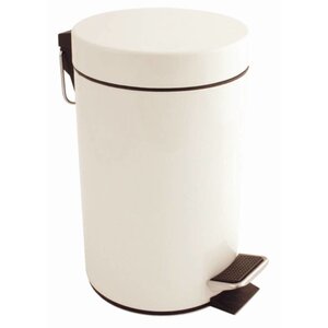 CHRselect Poubelle à Pédale Blanche - 3 Litres