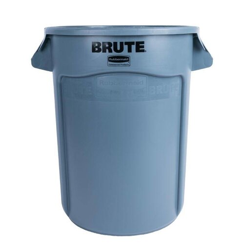 Rubbermaid Poubelle Ronde Rubbermaid - Brute - Gris - 121 Litres