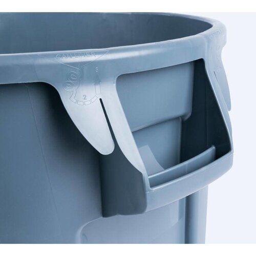 Rubbermaid Poubelle Ronde Rubbermaid - Brute - Gris - 121 Litres