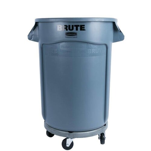 Rubbermaid Poubelle Ronde Rubbermaid - Brute - Gris - 121 Litres