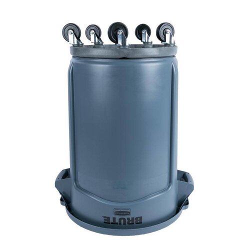 Rubbermaid Poubelle Ronde Rubbermaid - Brute - Gris - 121 Litres