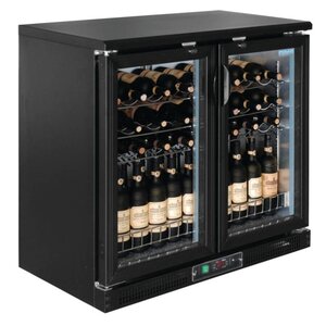 Polar Vitrine Réfrigérée à Vin - 2 Portes Pivotantes - 56 Bouteilles - 920x530x920(h)mm Polar Vitrine Réfrigérée à Vin - 2 Portes Pivotantes - 56 Bouteilles - 920x530x920(h)mm