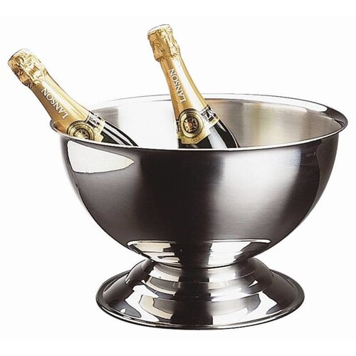 CHRselect Vasque à Champagne Inox - Sans Poignées - 13,5 Litres - Ø370cm x 240(h)mm CHRselect Vasque à Champagne Inox - Sans Poignées - 13,5 Litres - Ø370cm x 240(h)mm