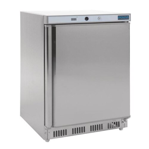 Polar Réfrigérateur Dessous Comptoir Inox | 150 Litres | 600x600x850(h)mm