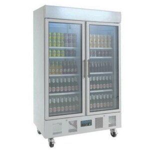 Polar Vitrine Réfrigérée Blanc | sur Roues | 1030 Litres | 1200x710x2050(h)mm