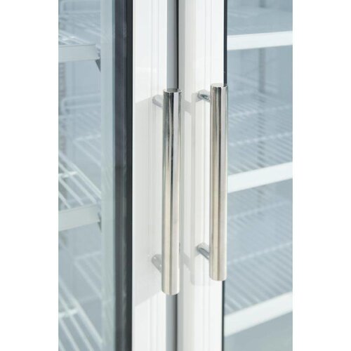 Polar Vitrine Réfrigérée Blanc | sur Roues | 1030 Litres | 1200x710x2050(h)mm