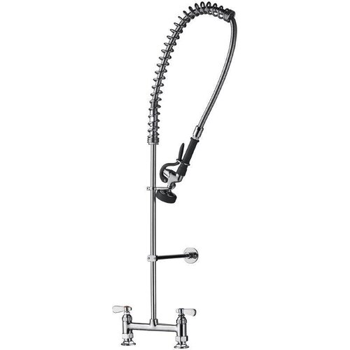 CHRselect Douche de Pré-Rinçage Inox - 7 Litres p/m - Double Arrivée D'Eau - 1810x390x1100(h)mm