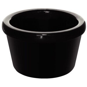 CHRselect Ramequin Lisse Noir - Mélamine - Kristallon - 43ml - 12 Pièces