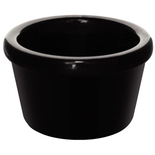 CHRselect Ramequin Lisse Noir - Mélamine - Kristallon - 43ml - 12 Pièces