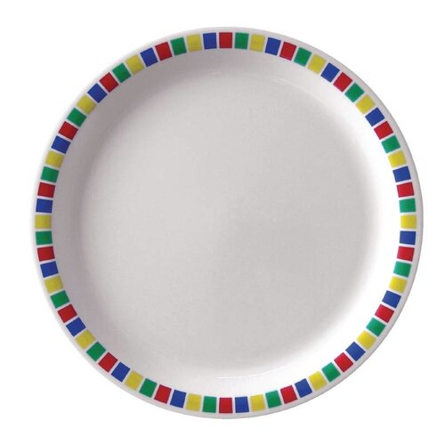 CHRselect Assiettes En Mélamine Fairground - Kristallon - Ø230mm - 12 Pièces