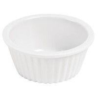 Set de 12 Ramequins Cannelés - Mélamine Blanc - Disponibles en 4 Tailles