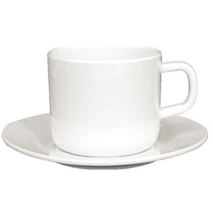CHRselect Tasses avec Soucoupes - Mélamine Kristallon - 12 Sets