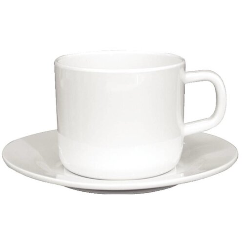 CHRselect Tasses avec Soucoupes - Mélamine Kristallon - 12 Sets