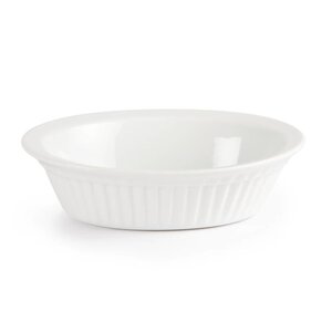 CHRselect Plat à Tourte Ovale Blanc - Olympia - 45x170mm - 6 Pièces