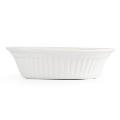CHRselect Plat à Tourte Ovale Blanc - Olympia - 45x170mm - 6 Pièces