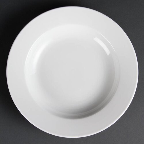 CHRselect Assiette Profonde Blanche - Olympia - 270mm - 6 Pièces