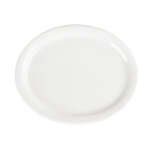 CHRselect Assiette Ovale Blanche - Olympia - 202mm - 6 Pièces