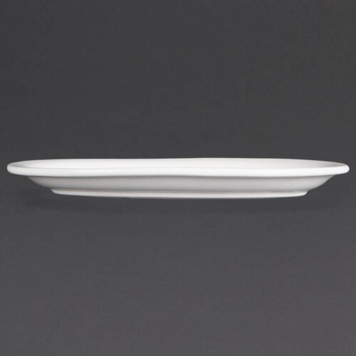 CHRselect Assiette Ovale Blanche - Olympia - 202mm - 6 Pièces