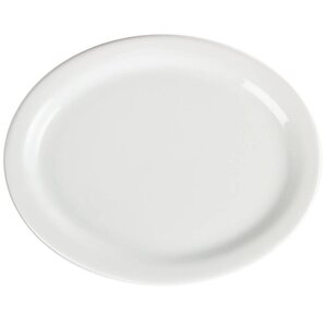 CHRselect Assiette Ovale Blanche - Olympia - 250x200mm - 6 Pièces