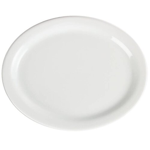 CHRselect Assiette Ovale Blanche - Olympia - 250x200mm - 6 Pièces