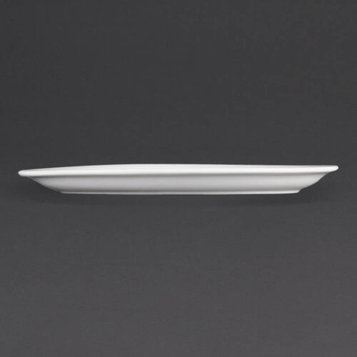 CHRselect Assiette Ovale Blanche - Olympia - 250x200mm - 6 Pièces