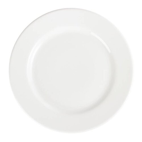 CHRselect Assiette à Large Bord Blanche - Olympia - 310mm - 6 Pièces
