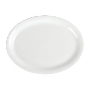CHRselect Assiette Ovale Blanche - Olympia - 295mm - 6 Pièces
