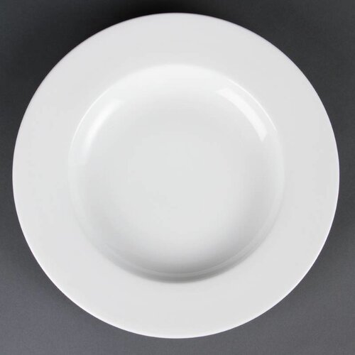 CHRselect Assiette à Pâte Blanche - Olympia - 310mm - 4 Pièces