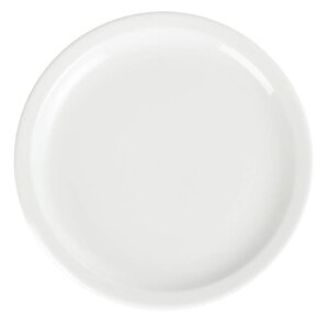 CHRselect Assiette à Bord Étroit Blanche - Olympia - 230mm - 12 Pièces