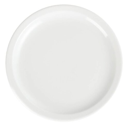 CHRselect Assiette à Bord Étroit Blanche - Olympia - 230mm - 12 Pièces