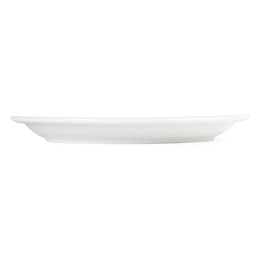 CHRselect Assiette à Bord Étroit Blanche - Olympia - 230mm - 12 Pièces