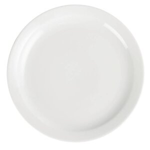 CHRselect Assiette à Bord Étroit Blanche - Olympia - 250mm - 12 Pièces