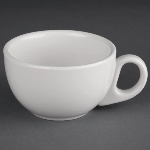 Athena Tasse à Capuccino Athena - Porcelaine Blanche - 228ml - 24 Pièces